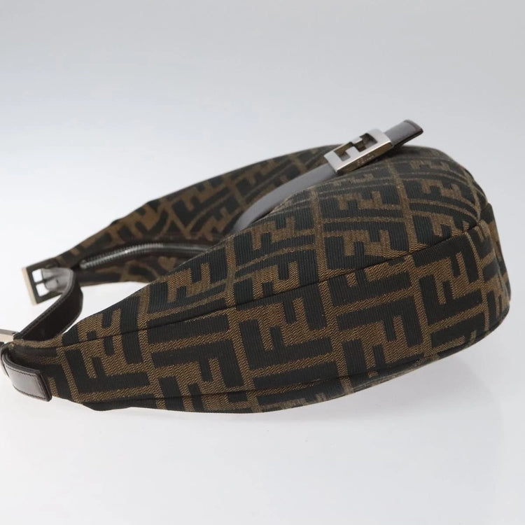 Vintage Fendi Zucca Canvas Hobo Shoulder Bag