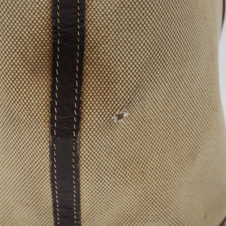 Vintage Hermes Worn In Canvas Garden Party Tote