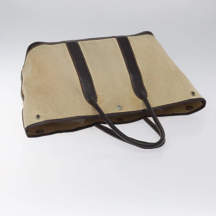 Vintage Hermes Worn In Canvas Garden Party Tote