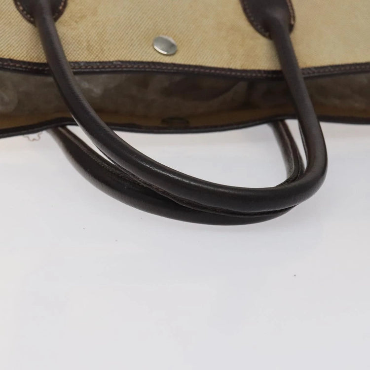 Vintage Hermes Worn In Canvas Garden Party Tote