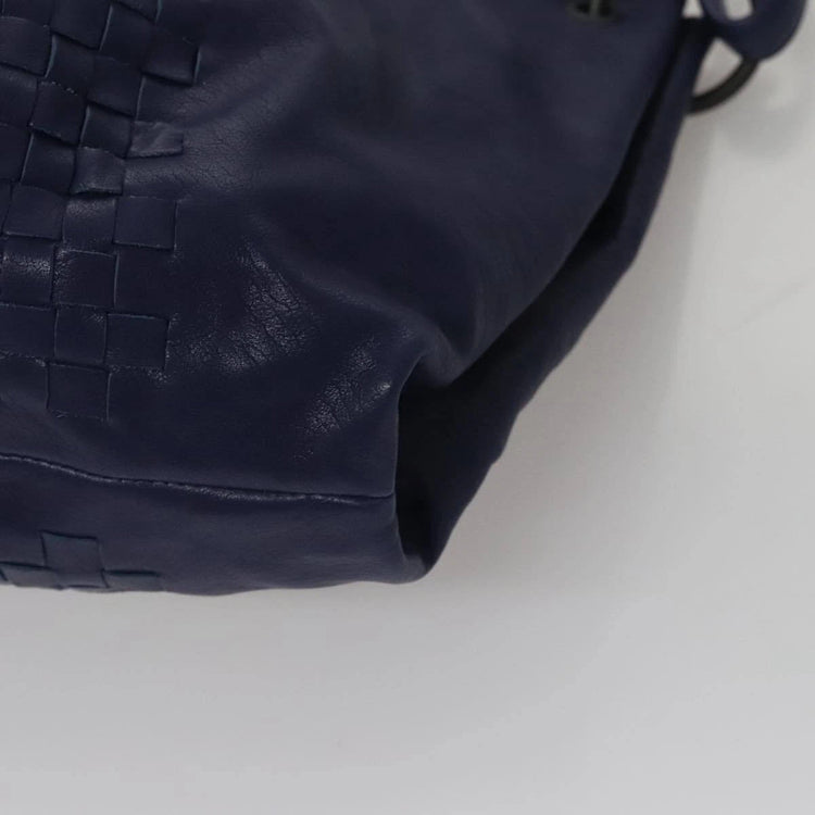 Vintage Bottega Veneta Navy Blue Dumpling Shoulder Bag