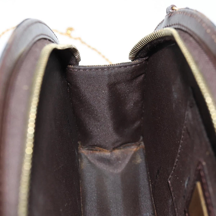 Vintage Fendi Canvas Crescent Clutch