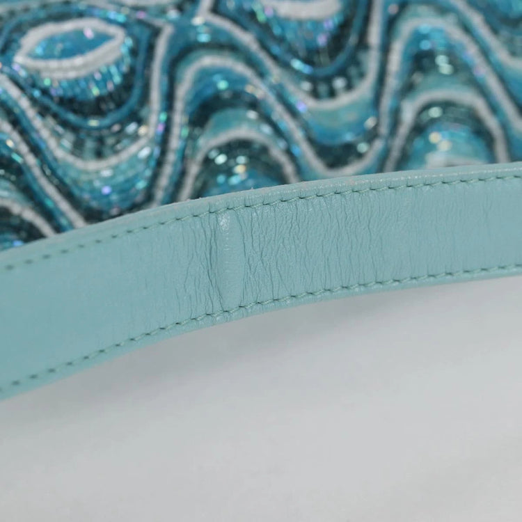 Vinage 2004 Fendi Turquoise Beaded Baguette