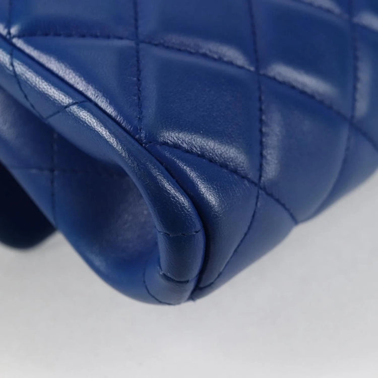 2012 Chanel Cobalt Blue Flap Bag