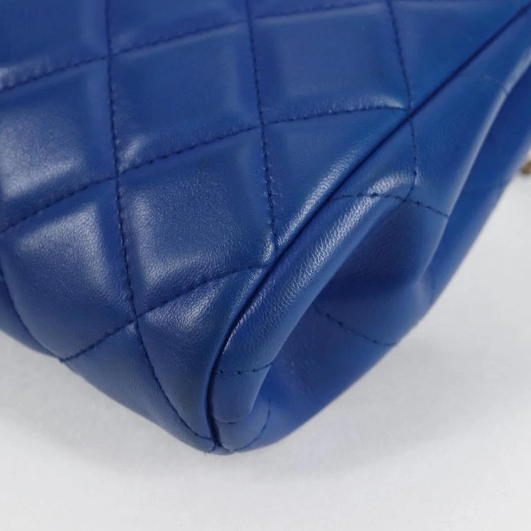2012 Chanel Cobalt Blue Flap Bag