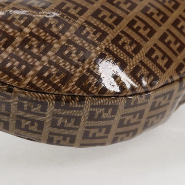 Vintage Fendi PVC Crescent Shoulder Bag