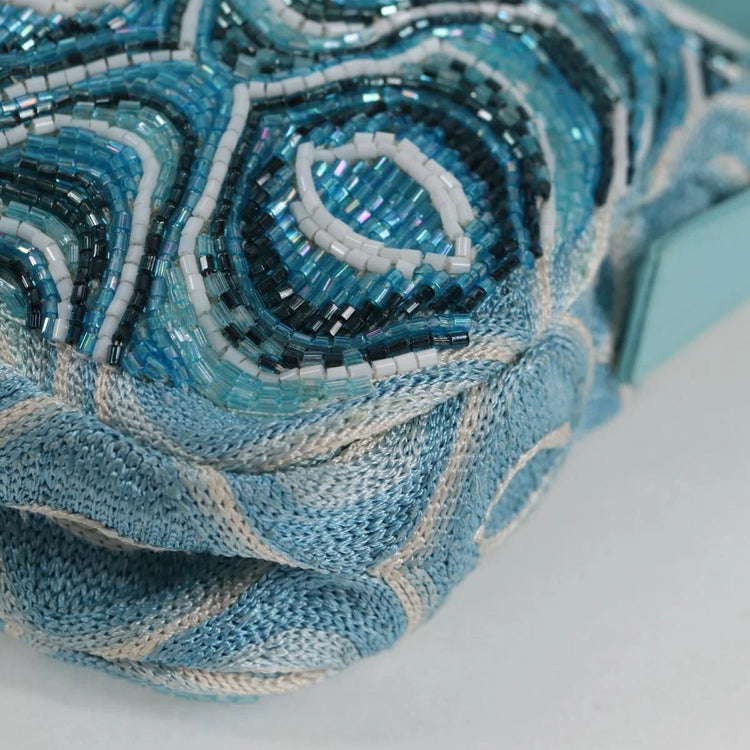 Vinage 2004 Fendi Turquoise Beaded Baguette