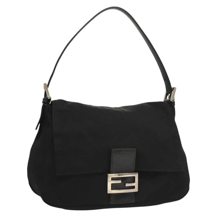 Vintage Fendi Mama Bag in Black and Silver