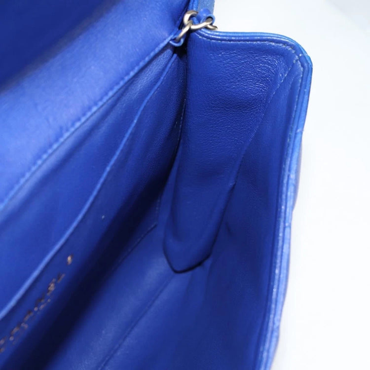 2012 Chanel Cobalt Blue Flap Bag