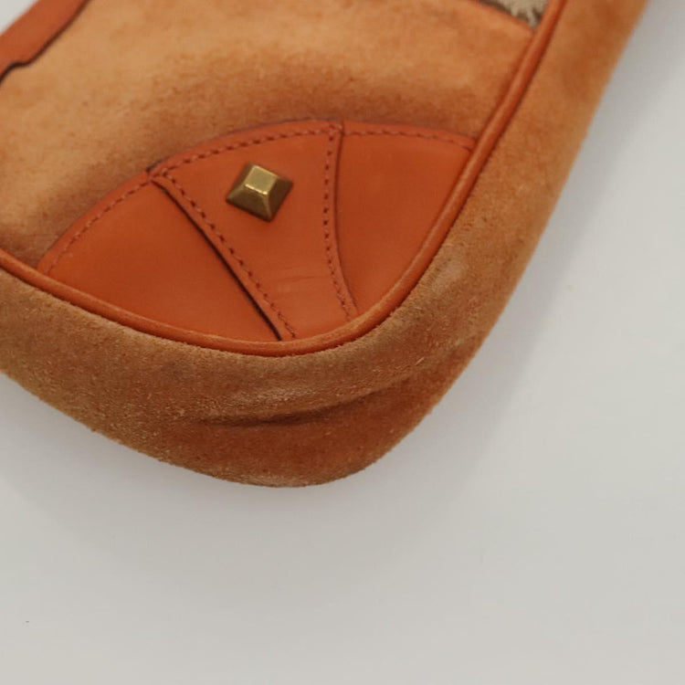 Vintage Gucci Orange Suede Small Chain Bag