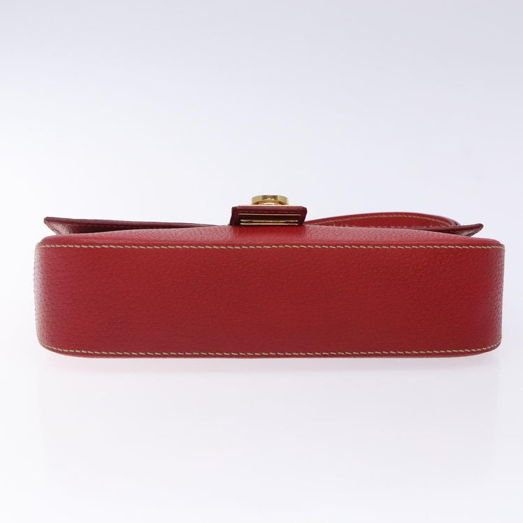 Vintage Ferragamo Red Leather Shoulder Bag