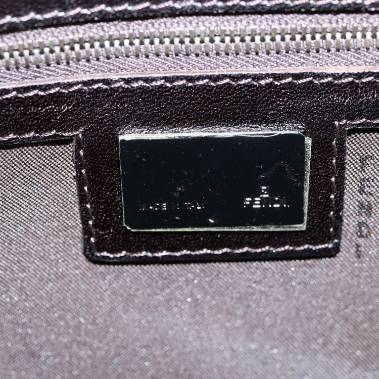 Vintage Fendi Zucchino Canvas Mamma Baguette Shoulder Bag