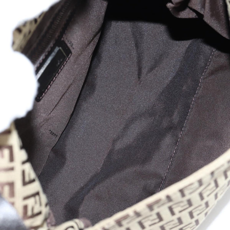 Vintage Fendi Zucchino Canvas Mamma Baguette Shoulder Bag