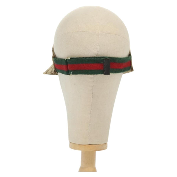 Vintage Gucci GG Canvas Web Sherry Line Sun Visor