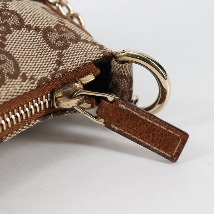Vintage Gucci GG Canvas Chain Accessory Pouch