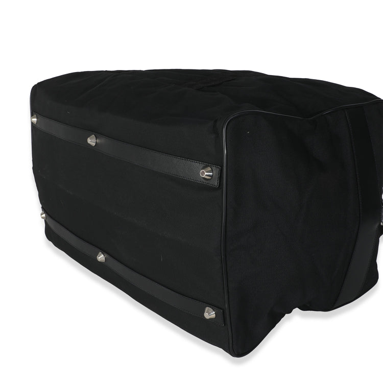 Vintage Prada Black Tessuto Nylon Large Duffle Bag