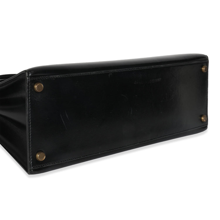 Vintage Black Box Sellier Kelly 32 GHW
