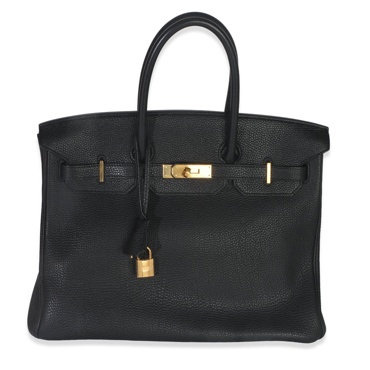 Black Togo Birkin 35 GHW