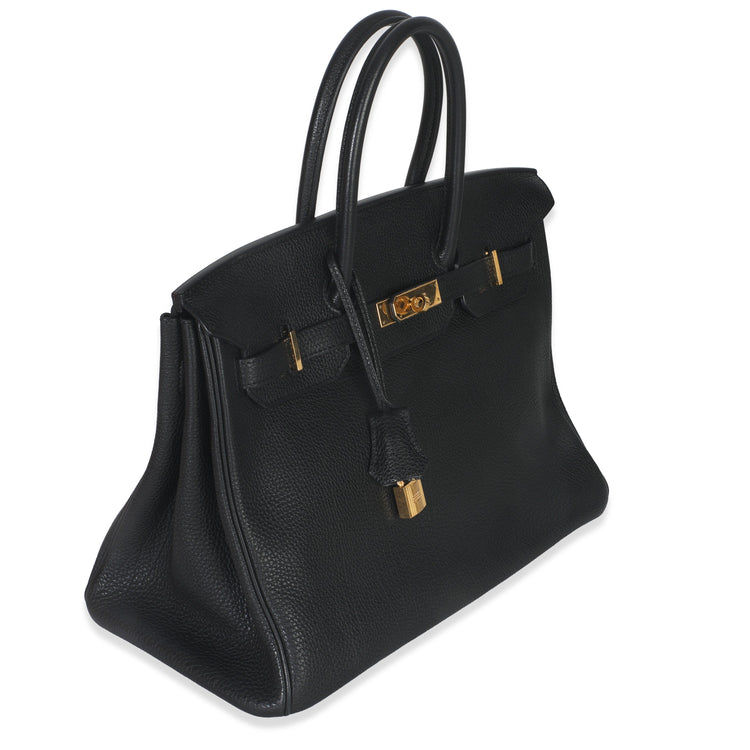 Black Togo Birkin 35 GHW