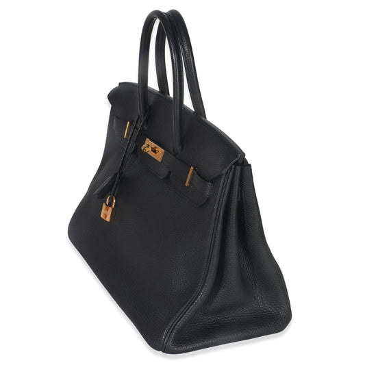 Black Togo Birkin 35 GHW