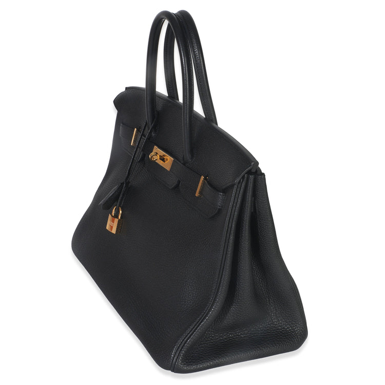 Black Togo Birkin 35 GHW
