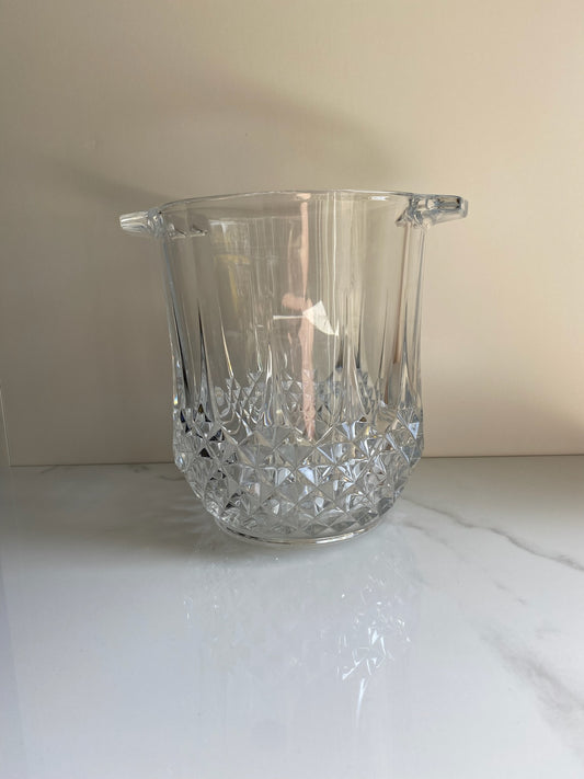 Vintage Crystal Cut Ice Bucket