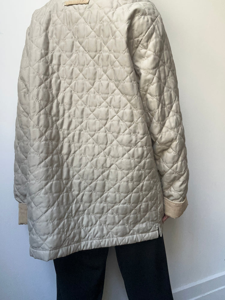 Vintage Quilted Nylon Barn Jacket Size L