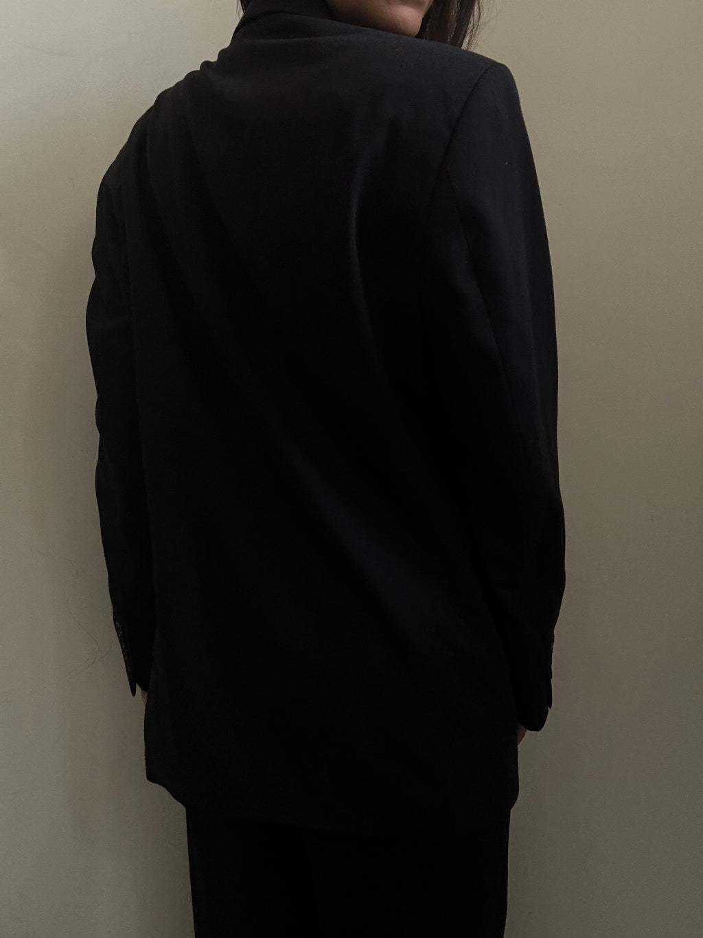 Vintage Calvin Klein Black Wool Blazer Size Medium