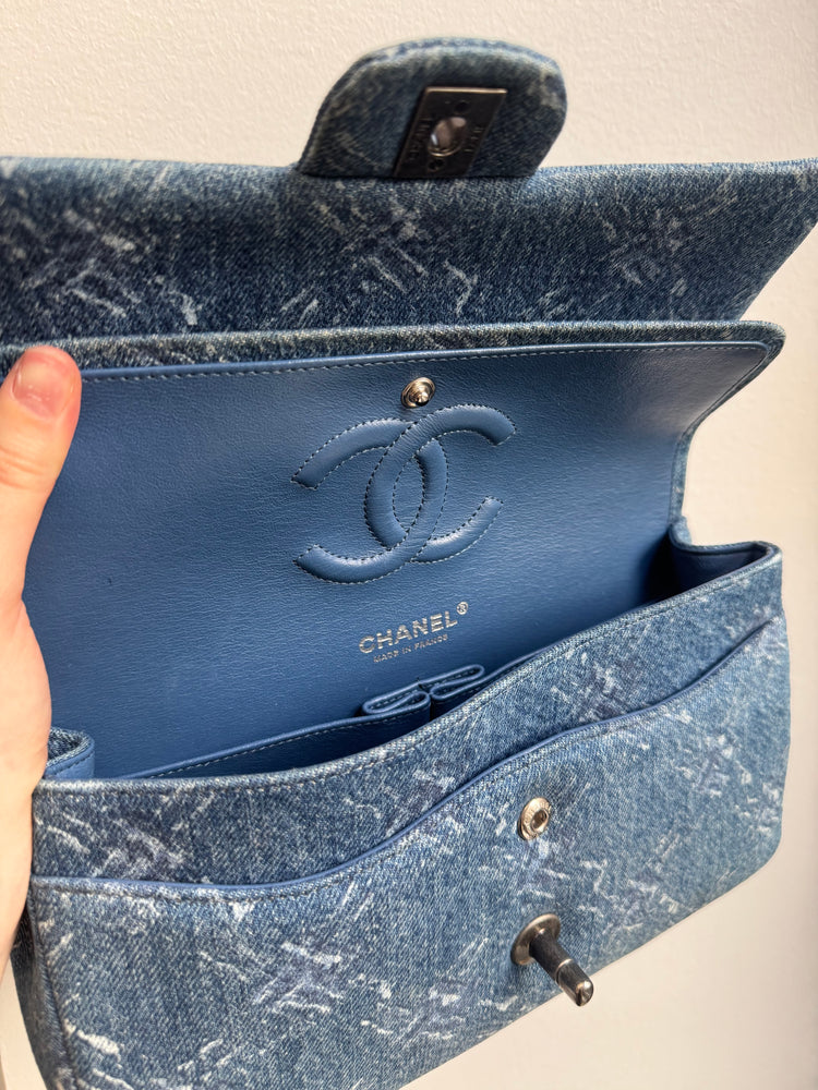 Chanel 2019 Denim Classic Double Flap Bag