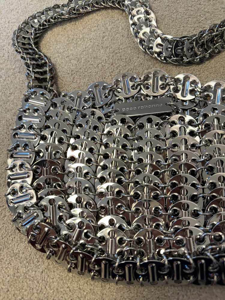 Pre-Loved Paco Rabbane Silver Chain Bag