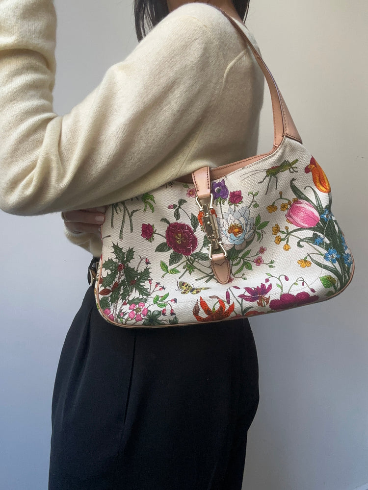 Vintage Gucci Floral Jackie Bag