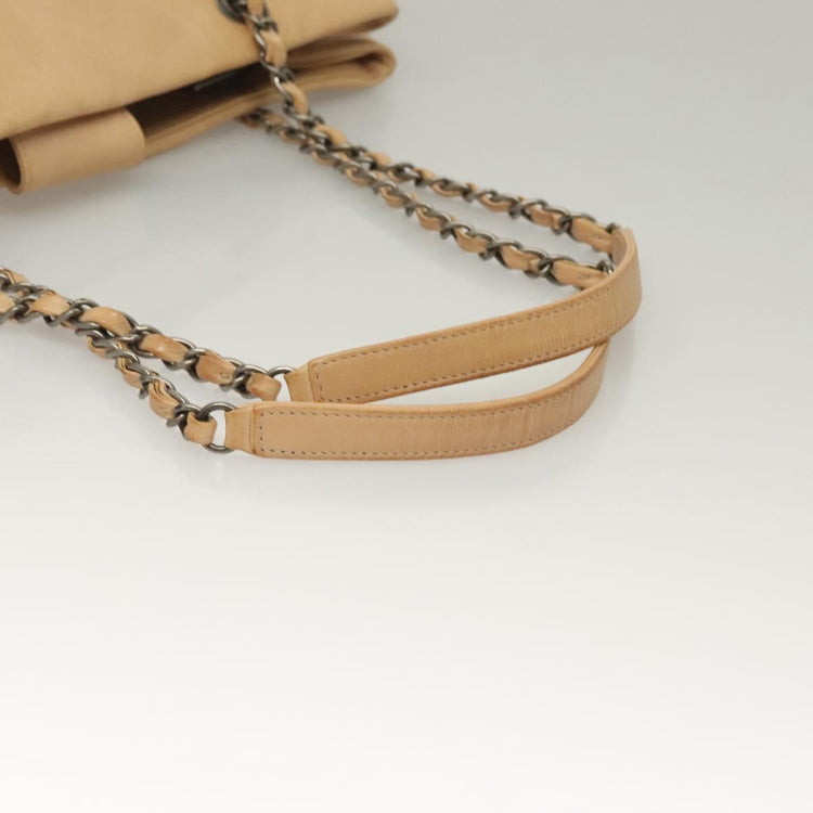 Vintage 2013 Chanel Beige Wild Stitch Tote Bag