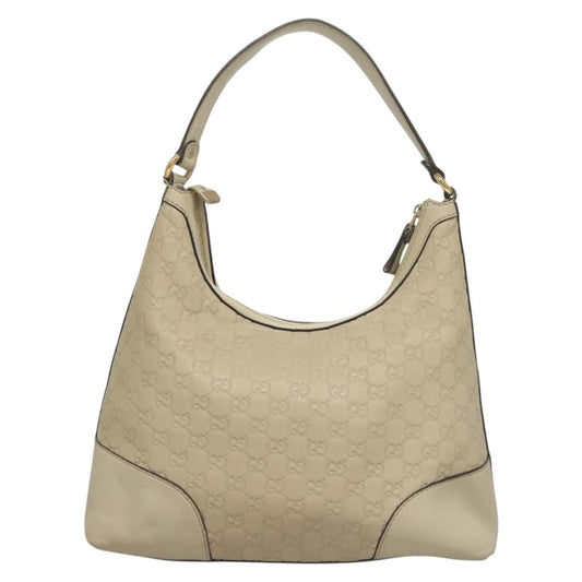 White Gucci GG Canvas Guccissima Shoulder Bag