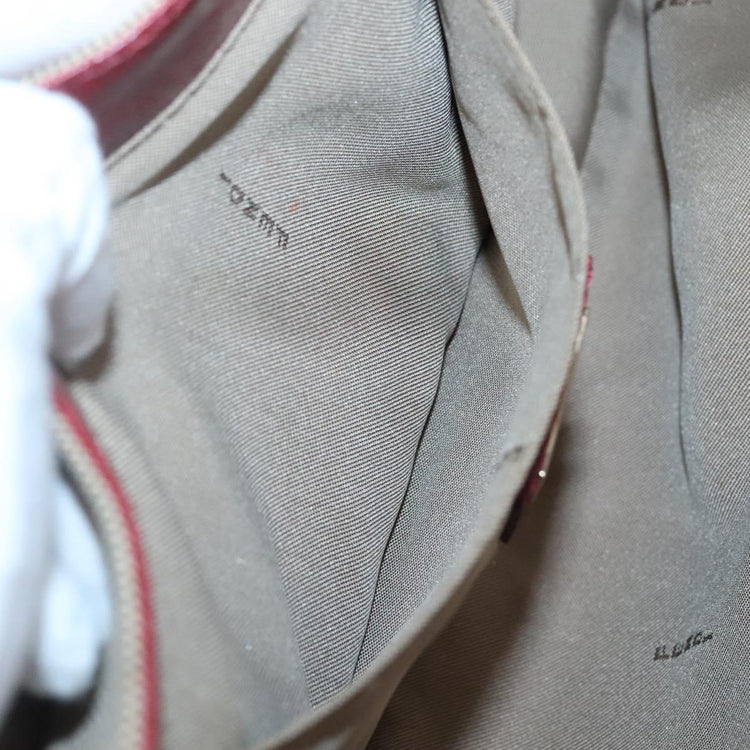 Vintage Fendi Canvas Red Shoulder Bag