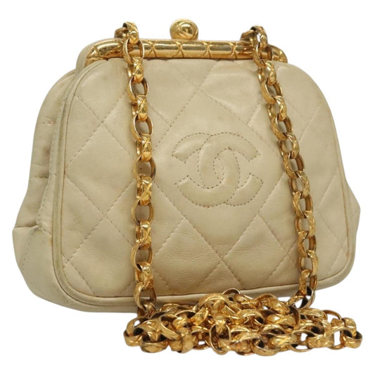 Vintage 1989 Chanel Ivory Lady Bag
