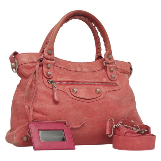 Vintage Balenciaga Light Pink City Bag