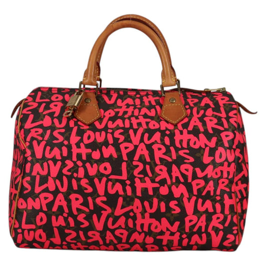 Vintage Louis Vuitton Monogram Graffiti Speedy 30 Hand Bag