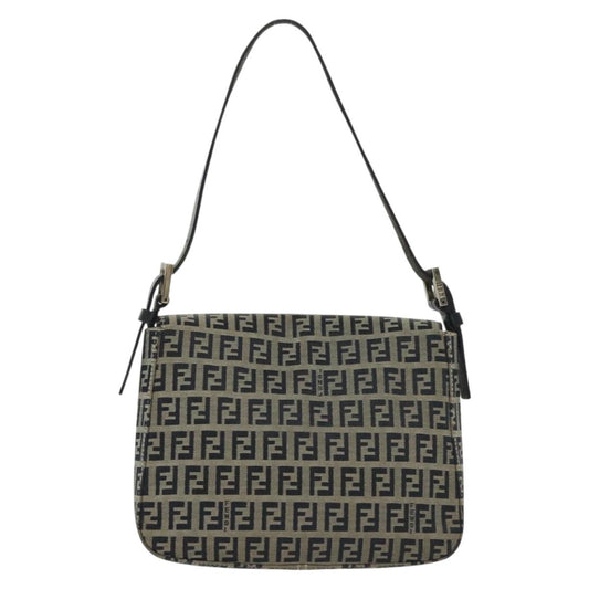 Fendi Zucchino Canvas Mamma Baguette Shoulder Bag