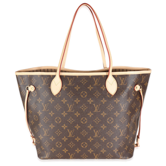 Pre-Loved Louis Vuitton Brown Neverfull MM