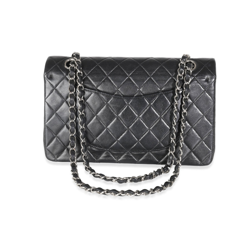 Vintage Chanel Black Quilted Lambskin Medium Classic Double Flap Bag