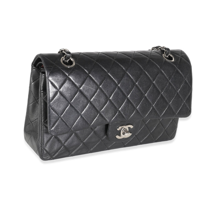 Vintage Chanel Black Quilted Lambskin Medium Classic Double Flap Bag