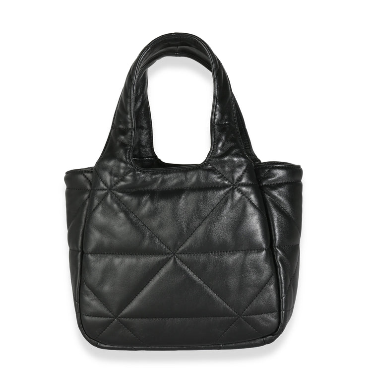 Pre-Loved Prada Black Triangle Quilted Mini Tote