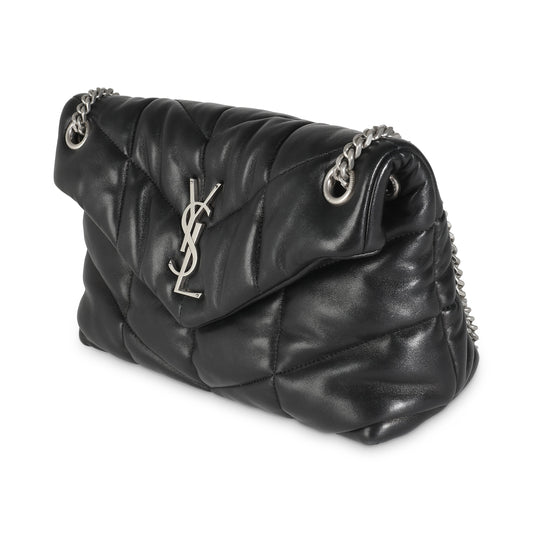 Pre-Loved YSL Black Quilted Lambskin Shoulder Bag