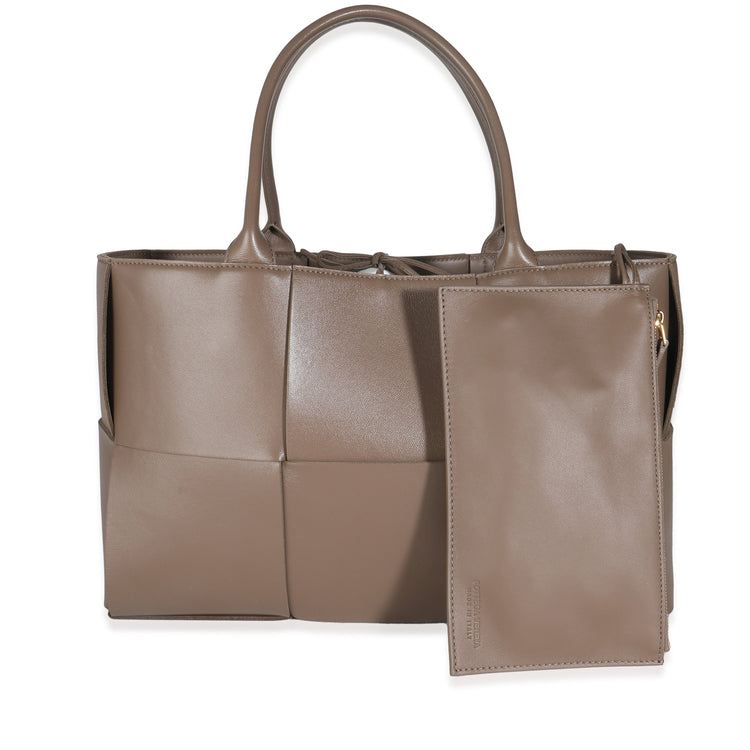 Pre-Loved Bottega Veneta Light Brown Tote