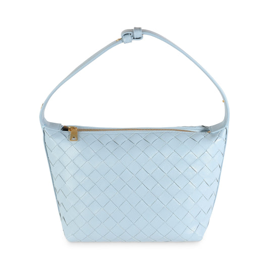 Pre-Loved Bottega Light Blue Mini Handbag