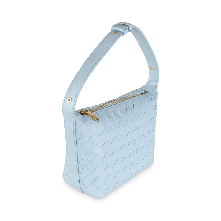 Pre-Loved Bottega Light Blue Mini Handbag