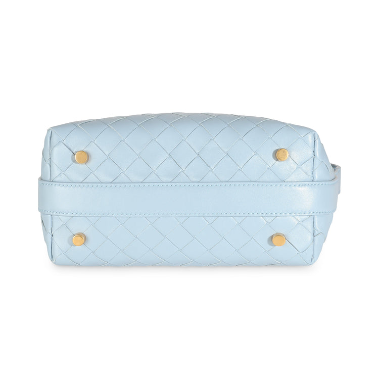 Pre-Loved Bottega Light Blue Mini Handbag