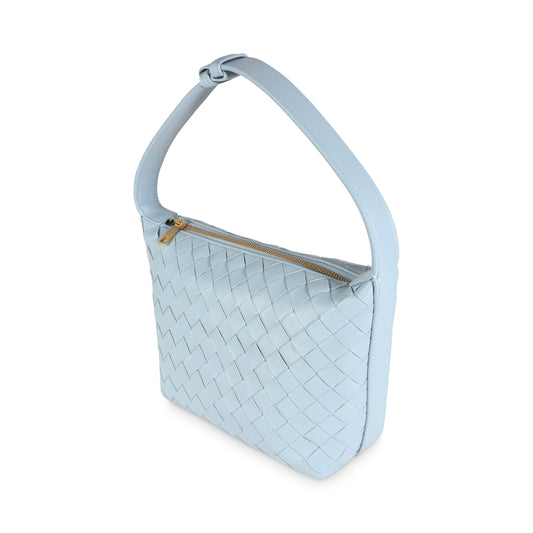 Pre-Loved Bottega Light Blue Mini Handbag