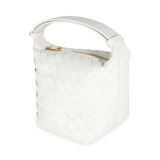 Pre-Loved Bottega Veneta White Handbag