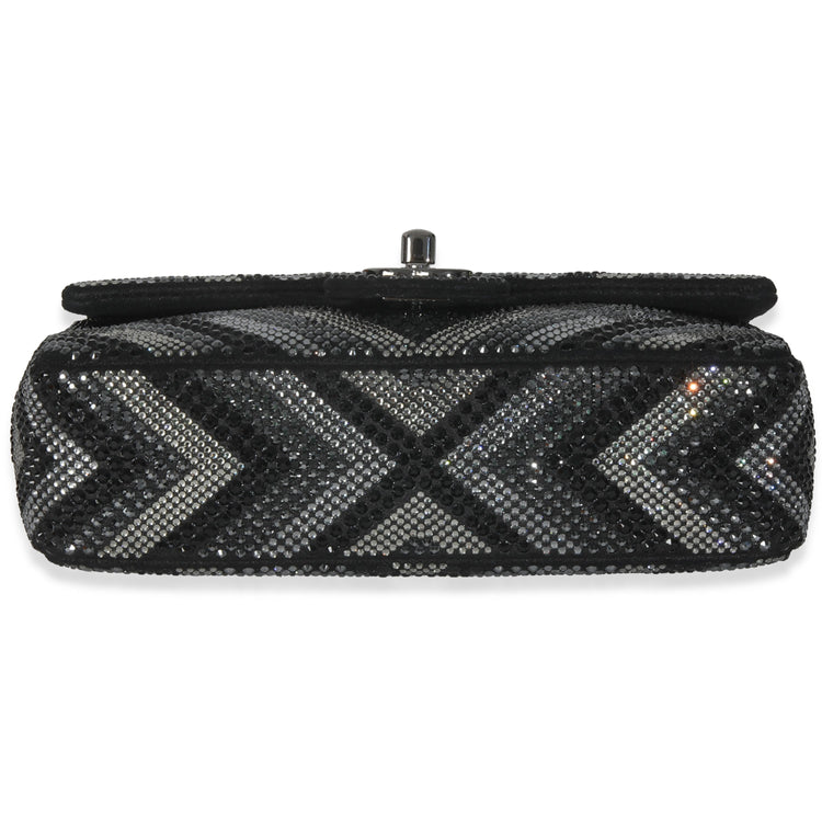 2015 Chanel Crystal Chevron Mini Flap Bag